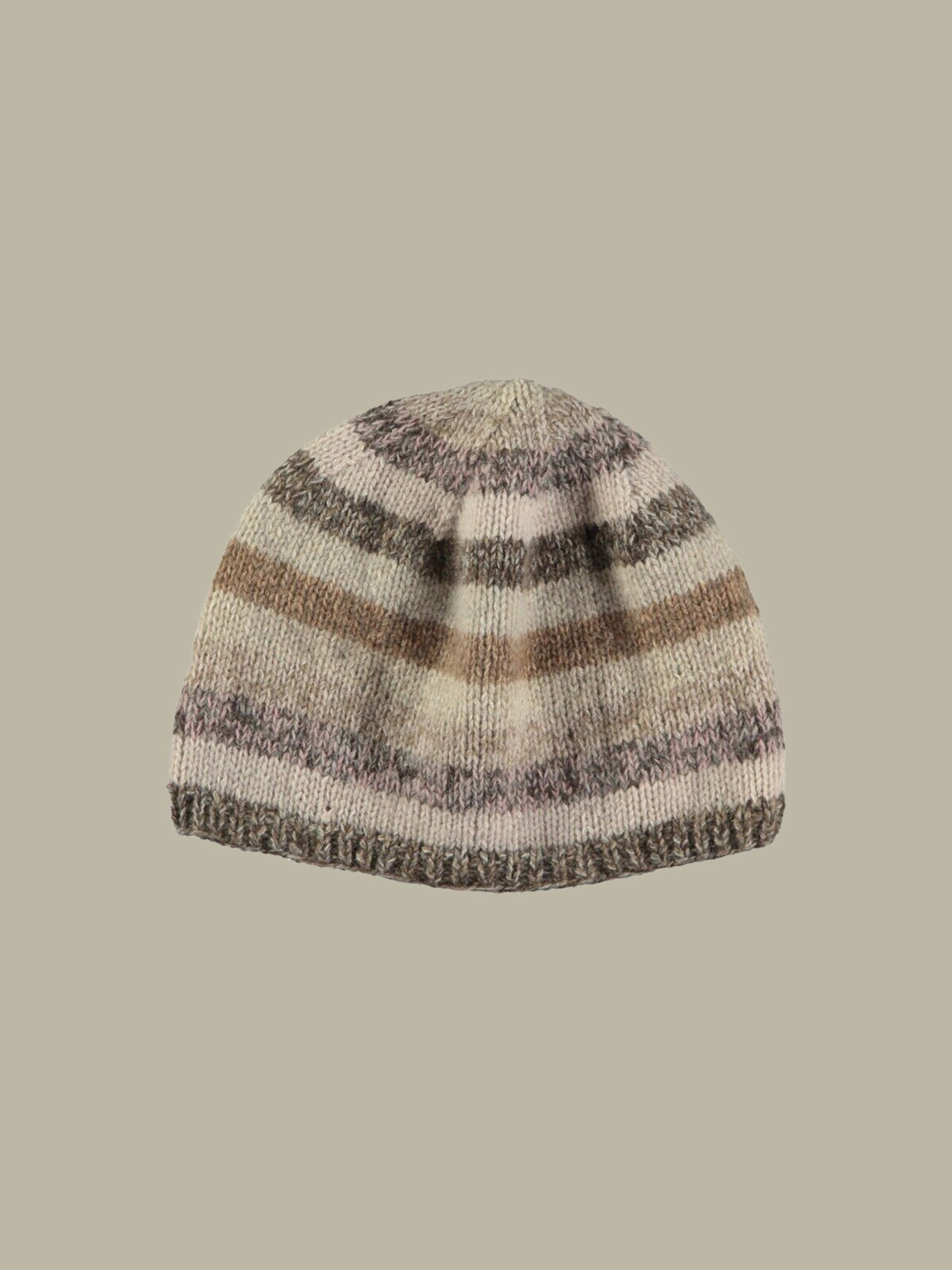 GORRO RAYAS MULTICOLOR CASHEMERE RECICLADO - 1